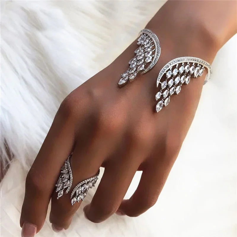 Pulseira/Anel Asas de Anjo - Mudeseulook
