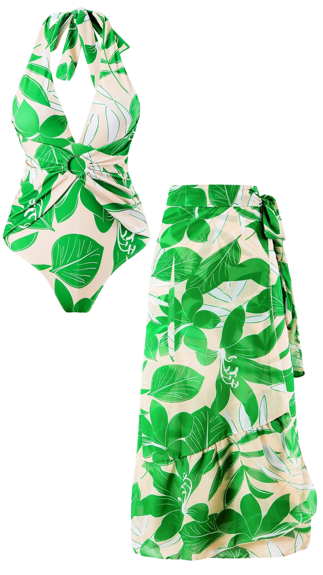 Kit Moda Praia - Maiô + Saia - Mudeseulook