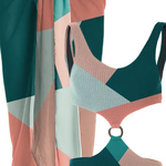 Kit Moda Praia ou Maiô ou Saída - Geométrico - Mudeseulook