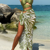 Kit Moda Praia - Maiô + Saída - Mudeseulook
