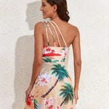 Maiô Vestido - Rosa Estampado - Mudeseulook