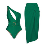 Kit Moda Praia ou Maiô ou Saia - Green Retro - Mudeseulook