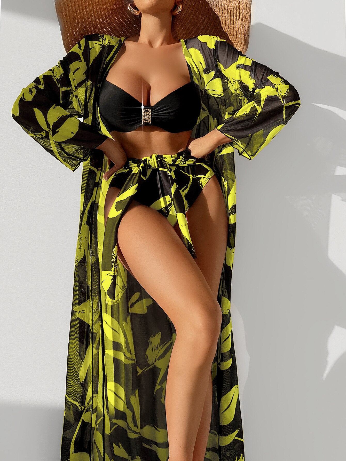 Kit Moda Praia - Biquíni + Saída - 04 Cores - Mudeseulook