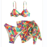 Biquíni Vintage Floral 3 Peças - Mudeseulook