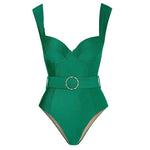 Kit Moda Praia ou Maiô ou Saia - Green Retro - Mudeseulook