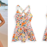 Maiô Saia Malibu - Floral e Liso