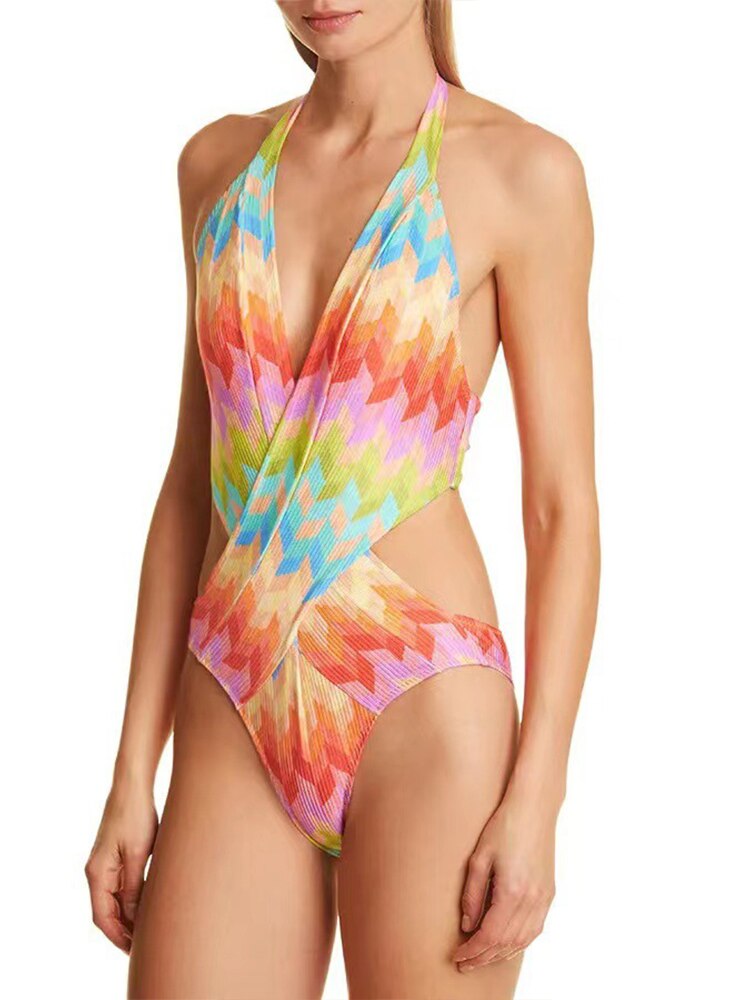 Kit Moda Praia ou Maiô ou Saia - Geometrico - Mudeseulook