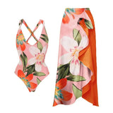 Kit Moda Praia ou Maiô ou Saia - Floral - Mudeseulook