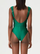 Kit Moda Praia ou Maiô ou Saia - Green Retro - Mudeseulook