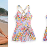 Maiô Saia Malibu - Floral e Liso