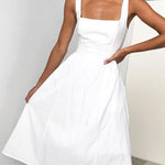 Vestido Midi Soltinho Decote Reto - Mudeseulook