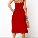 Vestido Midi Soltinho Decote Reto - Mudeseulook