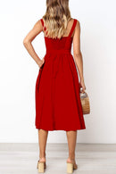 Vestido Midi Soltinho Decote Reto - Mudeseulook