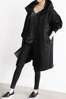 Casaco Corta Vento Impermeável com Capuz Oversized - Mudeseulook