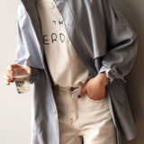 Casaco Parka Casual Acinturado com Bolsos - Mudeseulook