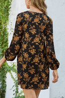 Vestido Curto Flores Decote V - Mudeseulook