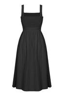 Vestido Midi Soltinho Decote Reto - Mudeseulook