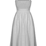 Vestido Midi Soltinho Decote Reto - Mudeseulook