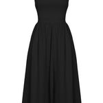 Vestido Midi Soltinho Decote Reto - Mudeseulook