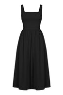 Vestido Midi Soltinho Decote Reto - Mudeseulook
