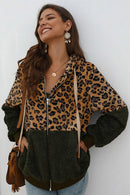 Blusa Moletom com Zíper e Estampa Leopardo - Mudeseulook