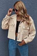 Jaqueta Bomber Gola de Lapela com Bolsos - Mudeseulook