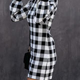 Vestido Gingham Curto Xadrez - Mudeseulook