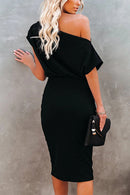 Vestido Midi Lapis Um Ombro Só - Mudeseulook