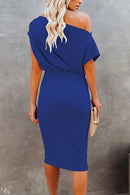 Vestido Midi Lapis Um Ombro Só - Mudeseulook