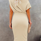Vestido Midi Lapis Um Ombro Só - Mudeseulook