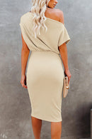 Vestido Midi Lapis Um Ombro Só - Mudeseulook