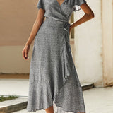 Vestido Longo Solto Transpasse - Mudeseulook