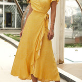 Vestido Longo Solto Transpasse - Mudeseulook