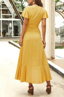 Vestido Longo Solto Transpasse - Mudeseulook
