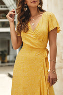 Vestido Longo Solto Transpasse - Mudeseulook