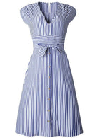 Vestido Midi Laço na Cintura - Mudeseulook