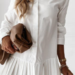 Vestido Chemise Curto Plissado - Mudeseulook