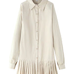 Vestido Chemise Curto Plissado - Mudeseulook