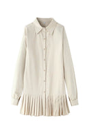 Vestido Chemise Curto Plissado - Mudeseulook
