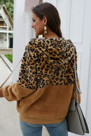 Blusa Moletom com Zíper e Estampa Leopardo - Mudeseulook