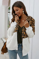 Blusa Moletom com Zíper e Estampa Leopardo - Mudeseulook
