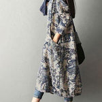 Vestido Midi Estampado Porcelana Japonesa - Mudeseulook