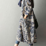 Vestido Midi Estampado Porcelana Japonesa - Mudeseulook