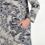 Vestido Midi Estampado Porcelana Japonesa - Mudeseulook