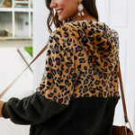 Blusa Moletom com Zíper e Estampa Leopardo - Mudeseulook