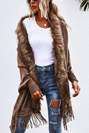 Cardigan Xale Fake Fur com Franjas - Mudeseulook