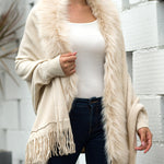 Cardigan Xale Fake Fur com Franjas - Mudeseulook