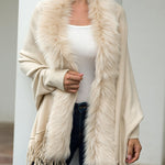Cardigan Xale Fake Fur com Franjas - Mudeseulook