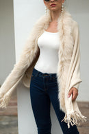 Cardigan Xale Fake Fur com Franjas - Mudeseulook