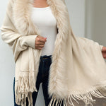 Cardigan Xale Fake Fur com Franjas - Mudeseulook